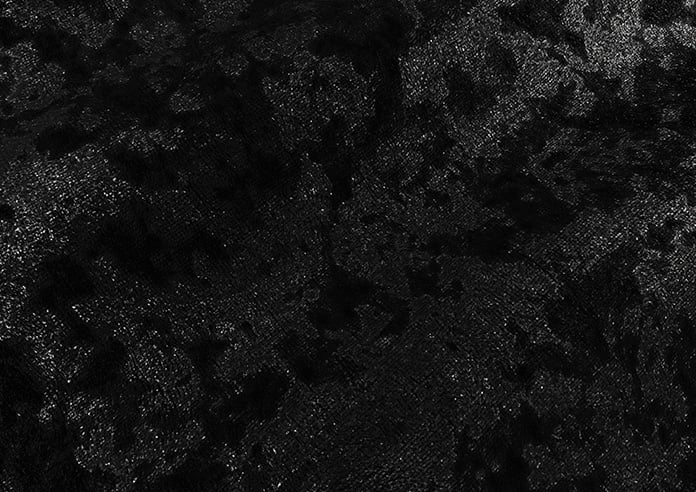 Crushed Velvet, Black Noir - Twist&Fit Roman Blind - Image 4